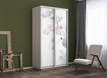 Шкаф 2-х дверный Экспресс 1200x600x2400, Орхидея белая/шимо светлый во Владивостоке - предосмотр 3