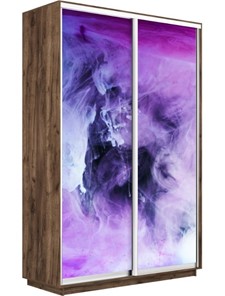 Шкаф 2-дверный Экспресс 1600x600x2400, Фиолетовый дым/дуб табачный во Владивостоке