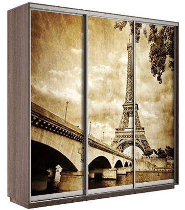 Шкаф трехдверный Экспресс 1800х600х2400, Париж/шимо темный во Владивостоке - изображение