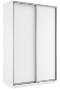 Шкаф 2-х дверный Экспресс (ДСП) 1200х600х2400, белый снег в Артеме