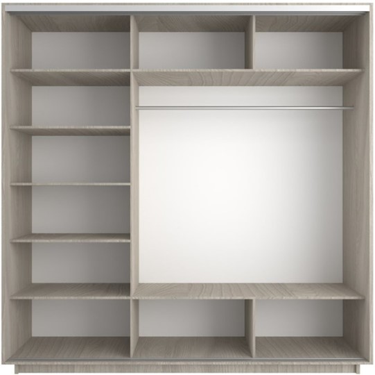 Шкаф трехдверный Экспресс (Комби) 1800х600х2200, шимо светлый в Артеме - изображение 1
