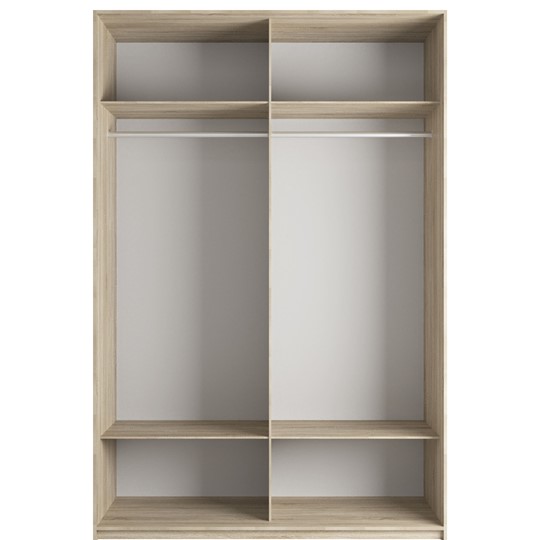 Шкаф 2-створчатый Эста (Зеркало/Стекло черное) 1800x660x2200, венге мали во Владивостоке - изображение 1