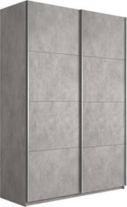 Шкаф-купе 2-х дверный Прайм (ДСП/ДСП) 1400x570x2300, бетон в Уссурийске