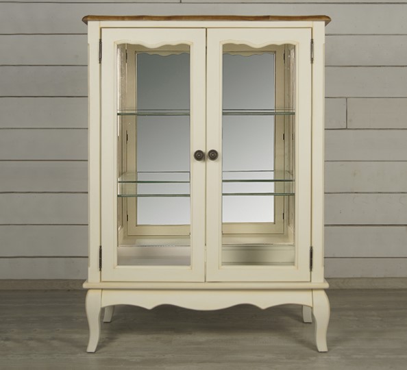 Шкаф со стеклянными дверцами Leontina для посуды (ST9318) Бежевый в Артеме - изображение 1