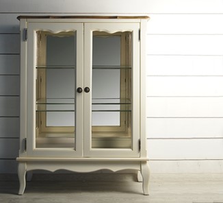 Шкаф со стеклянными дверцами Leontina для посуды (ST9318) Бежевый в Артеме - предосмотр 2