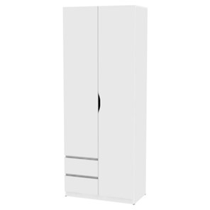 Шкаф 2-дверный Мальта H203, Белый в Уссурийске