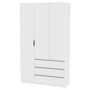 Шкаф 3-х дверный Мальта H206, Белый в Артеме