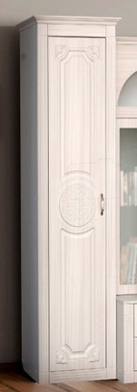 Шкаф однодверный Венеция, ясень анкор светлый/сандал белый матовый во Владивостоке - изображение