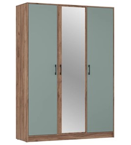 Шкаф 3-х дверный ШР3/1 Соната с зеркалом Дуб Крафт Табачный - Муссон в Уссурийске