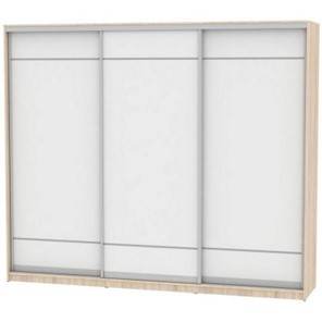 Шкаф 3-створчатый Белла  (B-230х270х60-1) (792) (Двери  D7+D7+D7), без зеркала, ДСС-Белый во Владивостоке - предосмотр