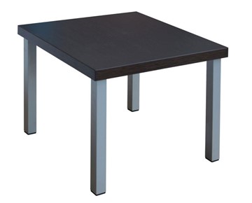 Квадратный столик Триада, венге/алюминий в Уссурийске