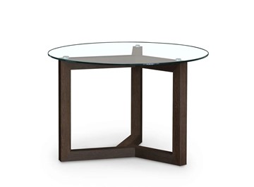 Круглый столик Оникс-8, Венге/Прозрачное стекло в Уссурийске