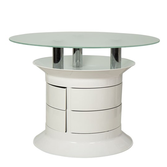 Стеклянный столик Benito white в Уссурийске - изображение 2