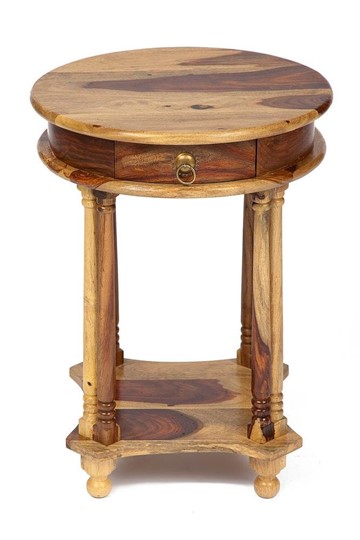 Столик кофейный Бомбей - 1149  палисандр, 45*45*60, натуральный (natural) арт.10049 в Уссурийске - изображение 2