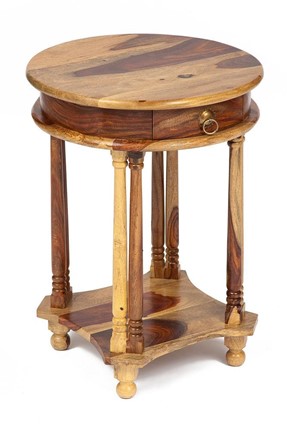 Столик кофейный Бомбей - 1149  палисандр, 45*45*60, натуральный (natural) арт.10049 в Уссурийске - изображение