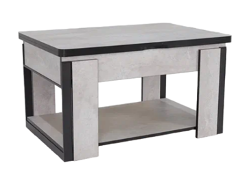 Складной стол-трансформер Дэнс, цемент светлый в Артеме - предосмотр