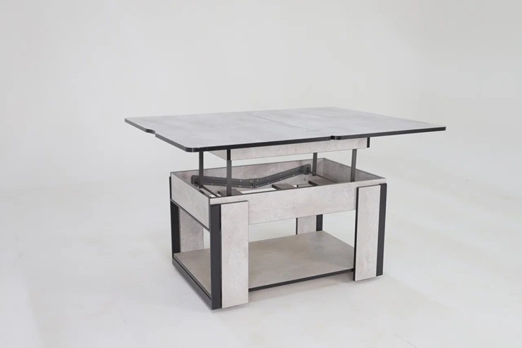 Складной стол-трансформер Дэнс, цемент светлый в Артеме - изображение 3