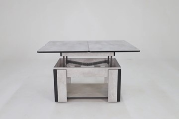 Складной стол-трансформер Дэнс, цемент светлый в Находке - предосмотр 4
