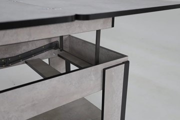Складной стол-трансформер Дэнс, цемент светлый в Уссурийске - предосмотр 6
