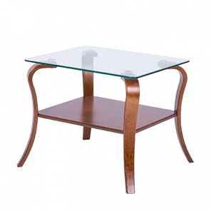 Стеклянный столик Шарм с каркасом цвета Вишня в Артеме