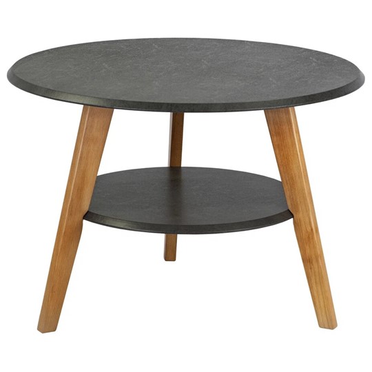 Круглый столик BeautyStyle 17 (серый бетон-бук) в Артеме - изображение 1