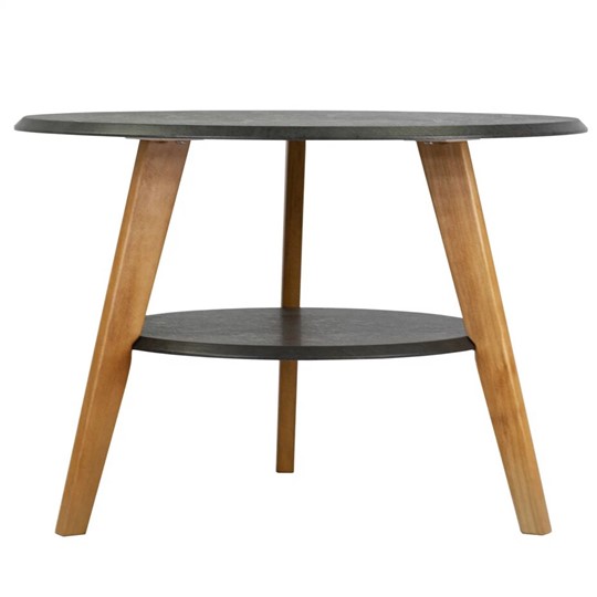 Круглый столик BeautyStyle 17 (серый бетон-бук) в Артеме - изображение 2