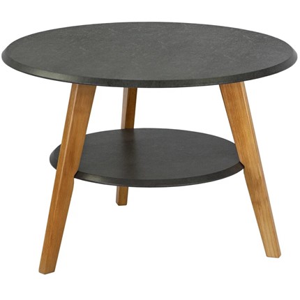 Круглый столик BeautyStyle 17 (серый бетон-бук) в Артеме - изображение