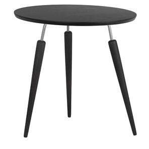 Круглый столик Мебелик BeautyStyle-22 (черный элит/металл/эбеновое дерево) в Уссурийске