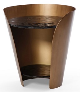 Круглый столик ET6123 (D48,6) закаленное стекло/бронзовый в Уссурийске - предосмотр