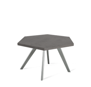 Круглый столик SHT-S39 / SHT-ТT20 70 ЛДСП (бетон чикаго темно-серый/серый) в Уссурийске