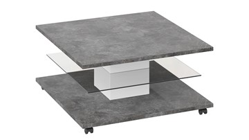 Квадратный столик Diamond тип 1 (Белый/Ателье темный глянец) во Владивостоке - предосмотр 1