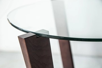 Стол овальный Оникс-6, Венге/Прозрачное стекло во Владивостоке - предосмотр 4