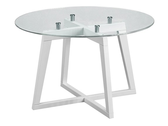 Стеклянный стол Рилле-445 (белый) в Артеме - изображение