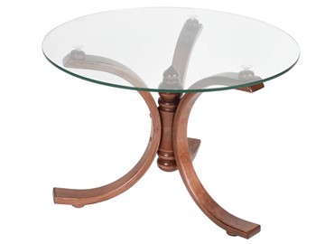 Стеклянный стол Лорд (средне-коричневый) в Артеме