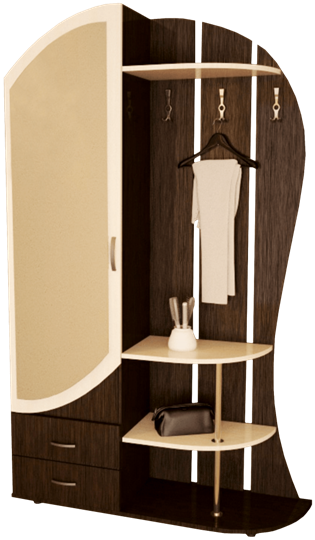 Прихожая Рада с зеркалом (Венге/Дуб млечный) в Артеме - изображение 2