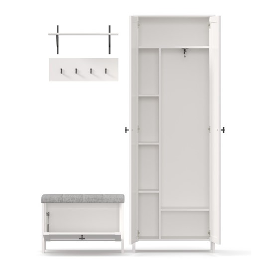Набор мебели для прихожей Бланко №15 (Белый) в Артеме - изображение 1