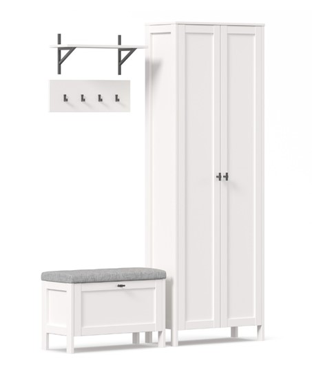 Набор мебели для прихожей Бланко №15 (Белый) в Артеме - изображение 3