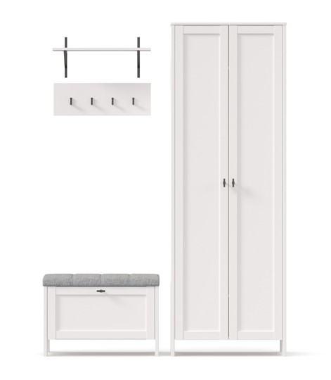 Набор мебели для прихожей Бланко №15 (Белый) в Артеме - изображение 6