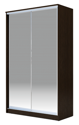 Шкаф-купе 2-х створчатый 2300х1362х620 Хит-23-14-88, Матовое стекло, Венге во Владивостоке - изображение