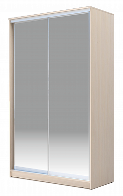 Шкаф-купе 2200х1200х620 Хит-22-12/2-88, Матовое стекло, Дуб млечный во Владивостоке - изображение