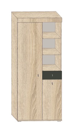 Шкаф двухдверный Zetta ЗШ-9-1 в Артеме - изображение