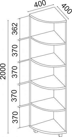 Угловой стеллаж West М07 в Уссурийске - изображение 1