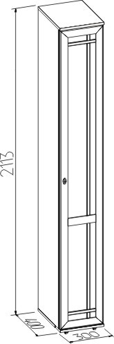 Шкаф Sherlock 73 + Фасад правый, Дуб Сонома в Артеме - изображение 3