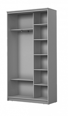 Шкаф двухстворчатый 2300х1362х420 с двумя зеркалами ХИТ 23-4-14-55 Белая шагрень во Владивостоке - изображение 1