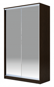 Шкаф 2400х1200х420 Хит-24-4-12/2-88, Матовое стекло, Венге во Владивостоке - предосмотр