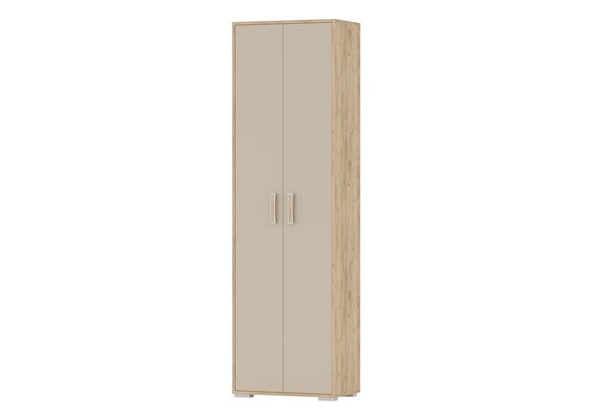 Шкаф 2-х дверный Домино 2-3430, Дуб крафт золотой/Капучино во Владивостоке - изображение