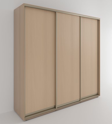 Шкаф 3-х дверный Акцент-Сим 3-Д 2303х2100х600, Дуб молочный во Владивостоке - изображение