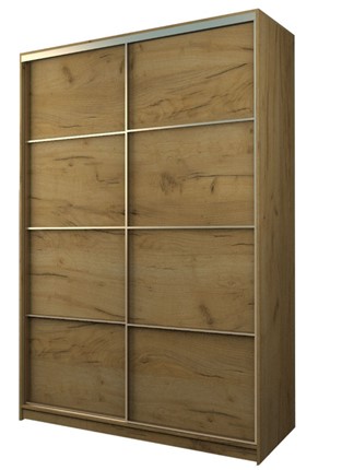 Шкаф 2-х дверный MAX МШ-23-6-16-11, Профиль Золото/Цвет Дуб крафт золотой во Владивостоке - изображение
