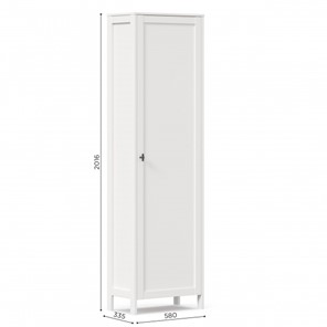 Шкаф 1-дверный Бланко ЛД 137.010.000 (Белый) в Артеме - предосмотр 2