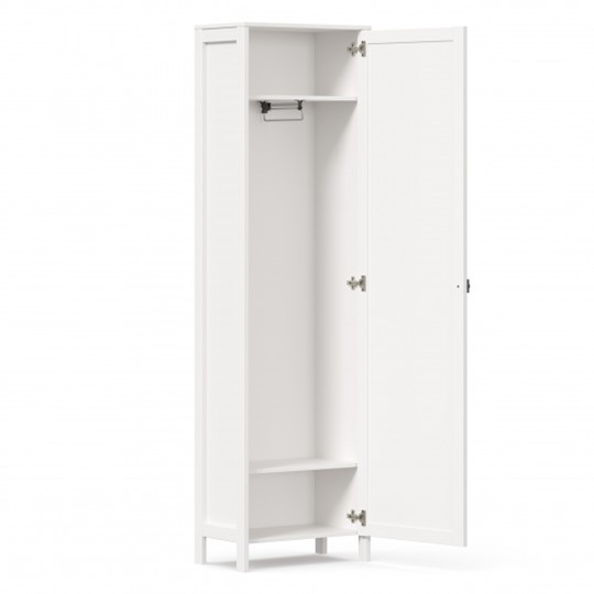 Шкаф 1-дверный Бланко ЛД 137.010.000 (Белый) в Артеме - изображение 4